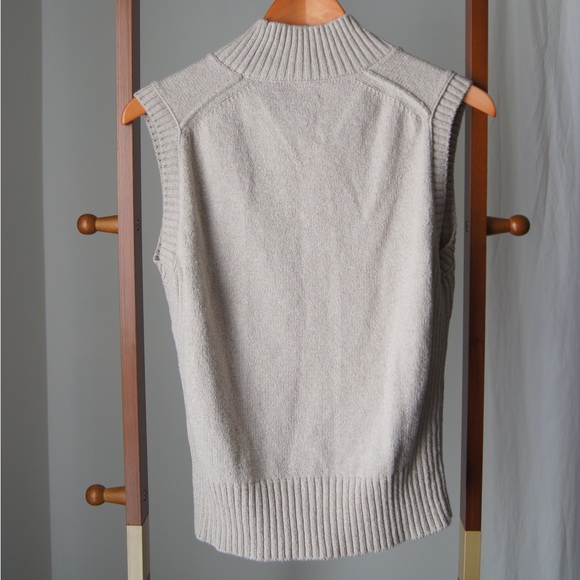 Alex Mill Beige Cotton Sweater Vest - Picture 3 of 5